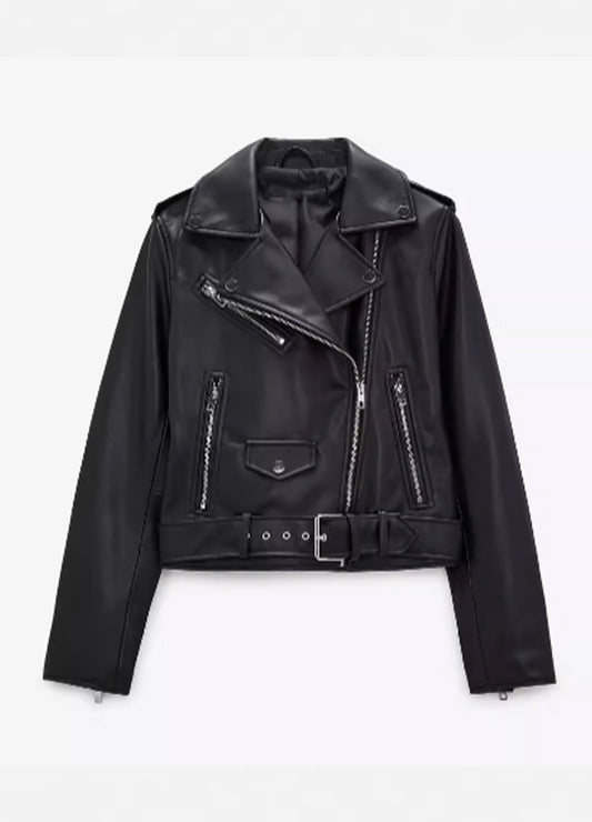 Leather Crop Jacket