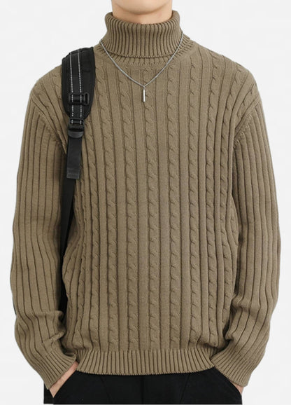 Beige Cable Knit