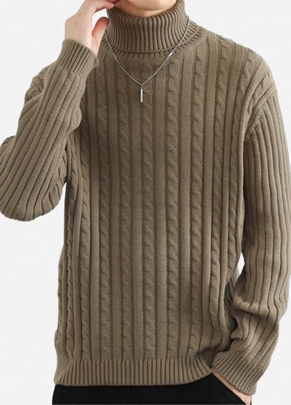 Beige Cable Knit