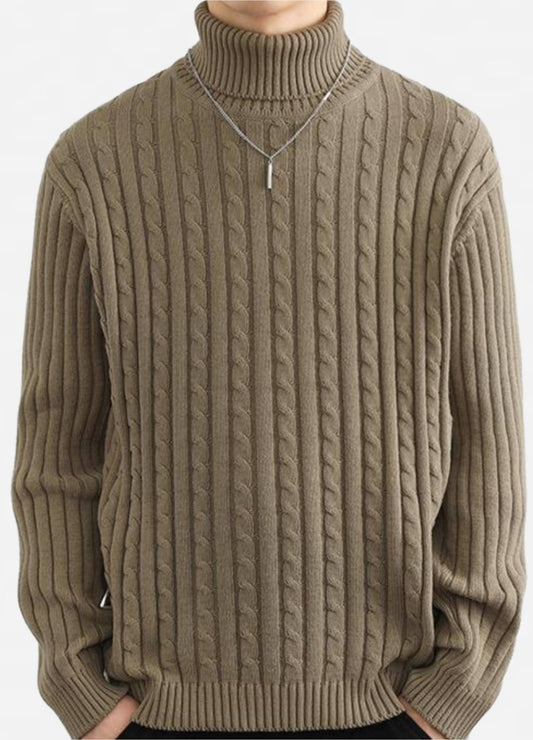 Beige Cable Knit